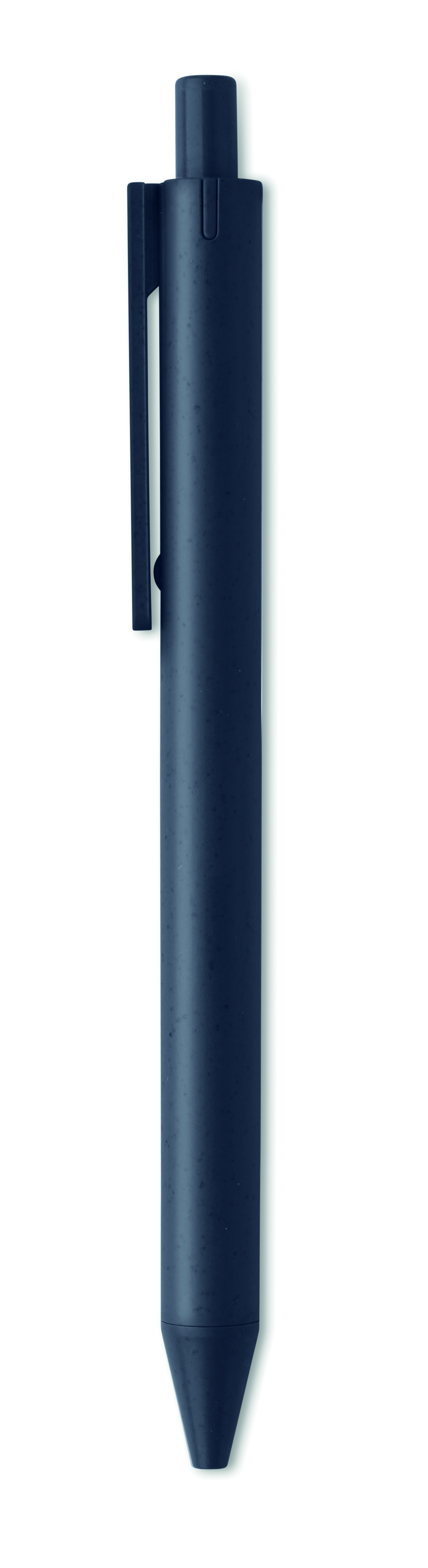 Stylo bille publicitaire paille de blé - Pecas Bleu marine